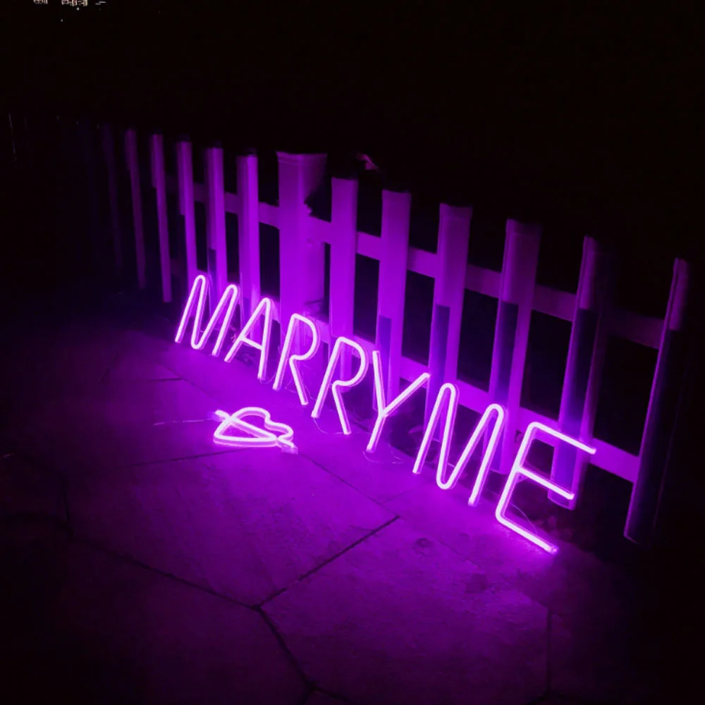 Romantic Letter Light LED Decorative Neon Sign For Advertising Logo Party Wedding Bedroom Home Decoration A-Z 1-9 Night Lights