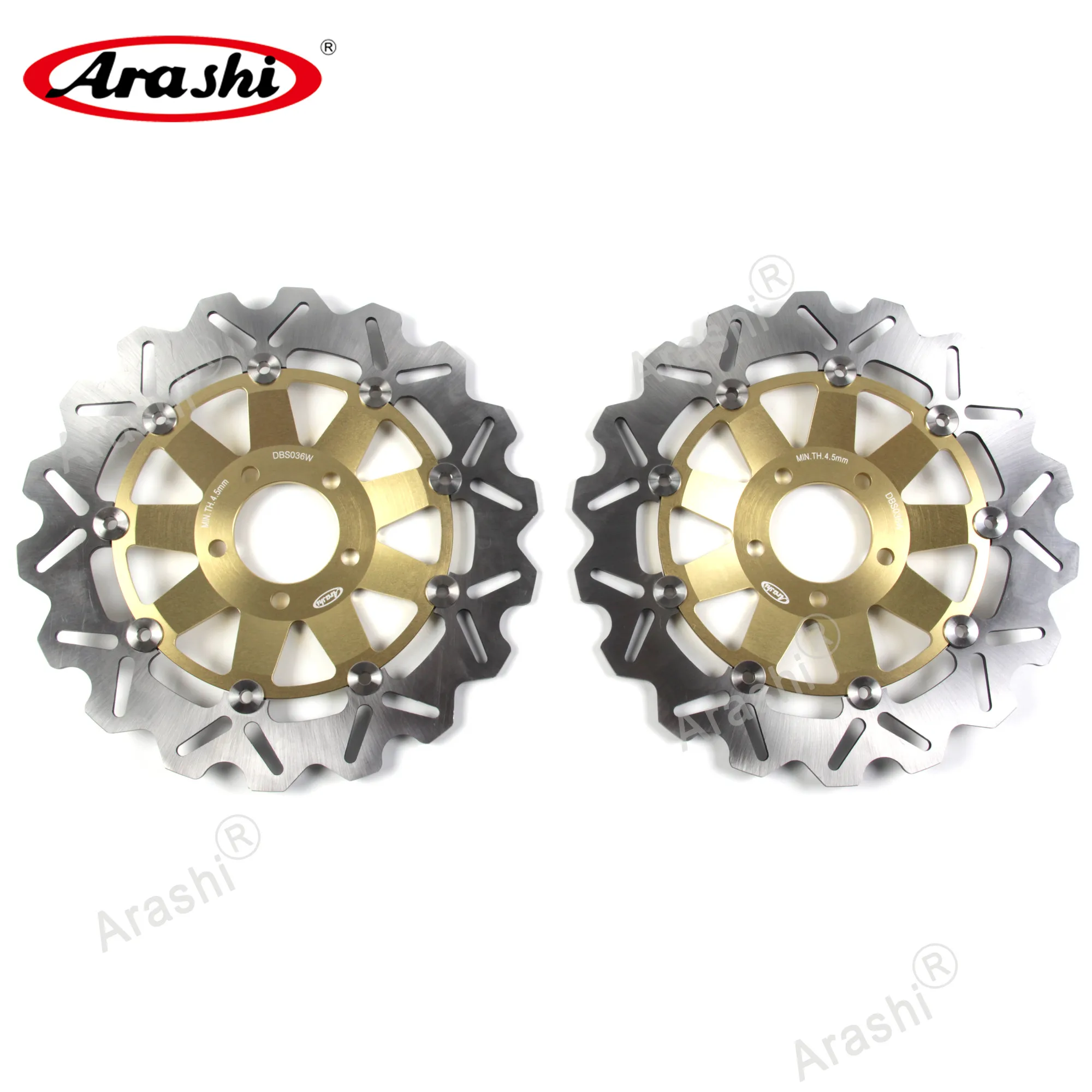 ARASHI GTR 1000 Front Brake Disc CNC Brake Disks Rotors For KAWASAKI 1994-2006 GTR1000 GTR-1000 2005 2004 2003 2002 2001 2000 99