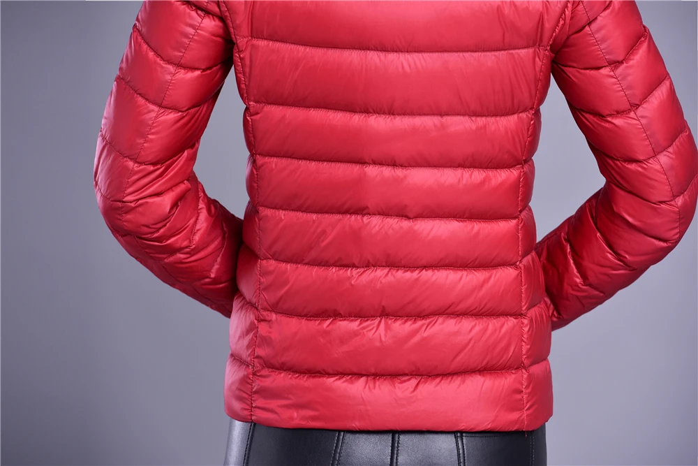 Frauen Frühlings jacke Mode kurze ultraleichte packbare Puffer mäntel 15 Farben weibliche Daunen warme koreanische Slim Fit Parkas 5xl – Detail 27