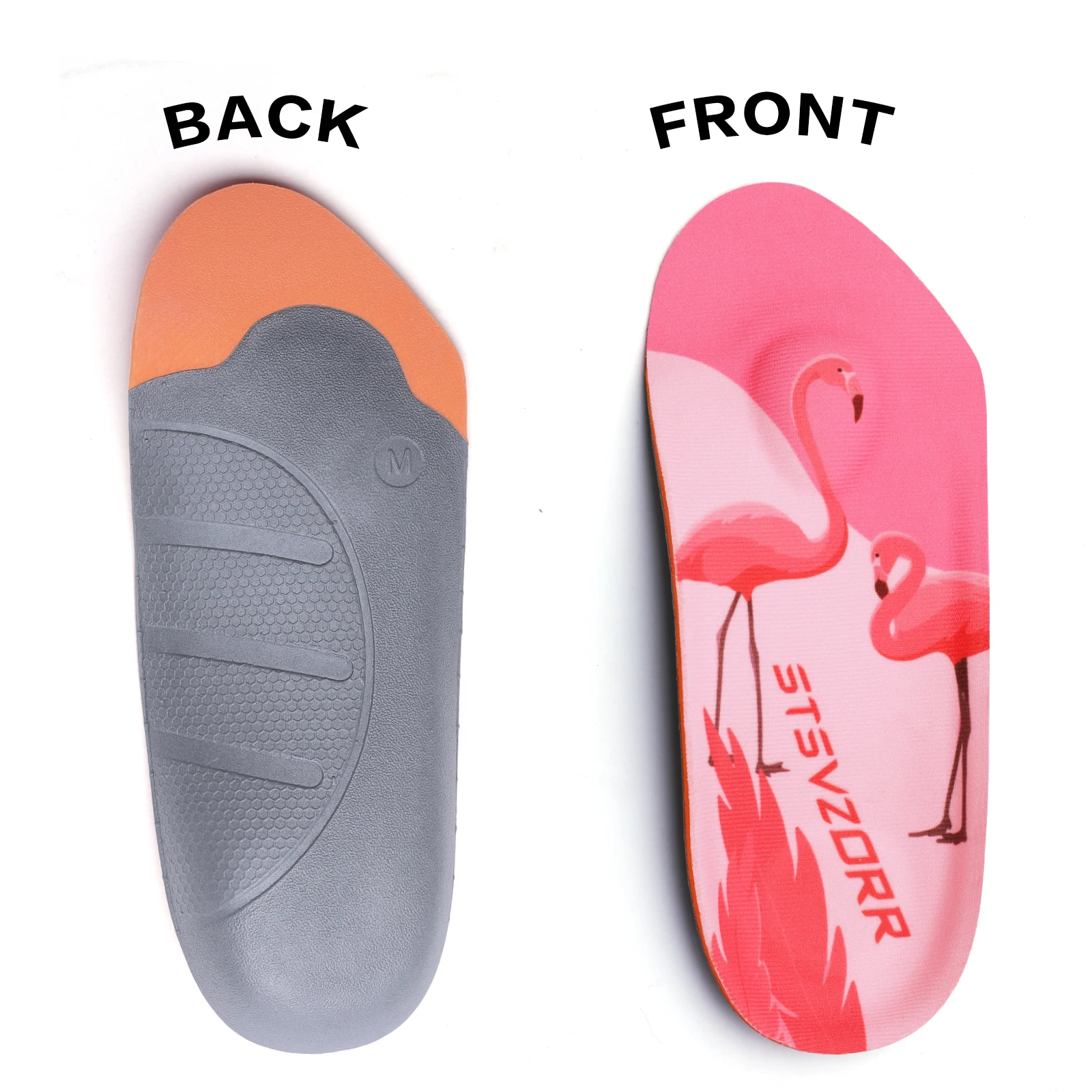 3/4 Length Pink Soft Arch Support Insoles Orthotics Insert Suitable for Heel Pain,Flat Feet,Plantar Fasciitis or Foot Fatigue