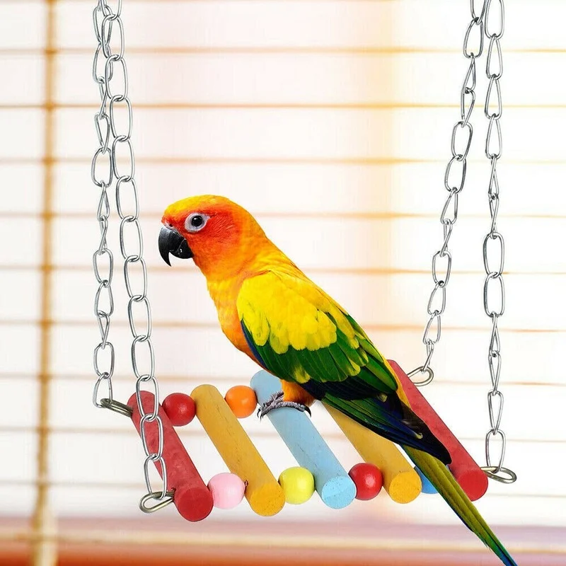 

Birds Toy Pet Bird Parrot Parakeet Budgie Cockatiel Cage Hut Nest Bird Toy Hammock Swing Toy Hanging Toy Brinquedo Pet Supplies