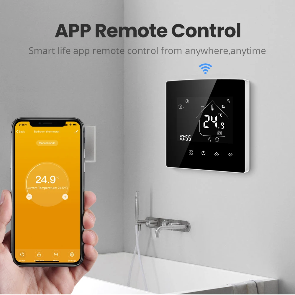 AVATTO WiFi Smart Thermostat,Water/Electric floor Heating Water Gas Boiler Temperature Controller Works with Alexa Google Home