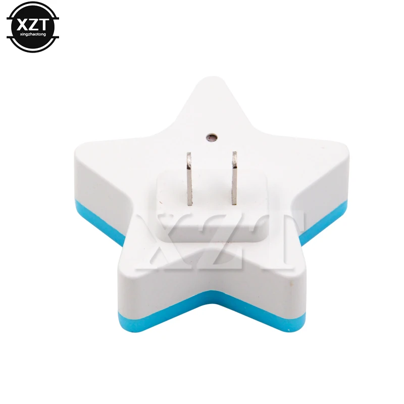 Luz LED de noche de moda para dormitorio de bebé, lámpara de cama de colores con enchufe europeo y estadounidense, control de luz inteligente, luz colorida romántica