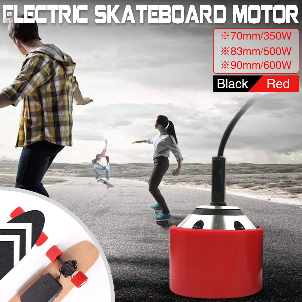 Electric Skateboard With Wireless Sensor Remote Controller Drive DIY Electric Skateboard Motor 70mm 83mm 90mm Kit