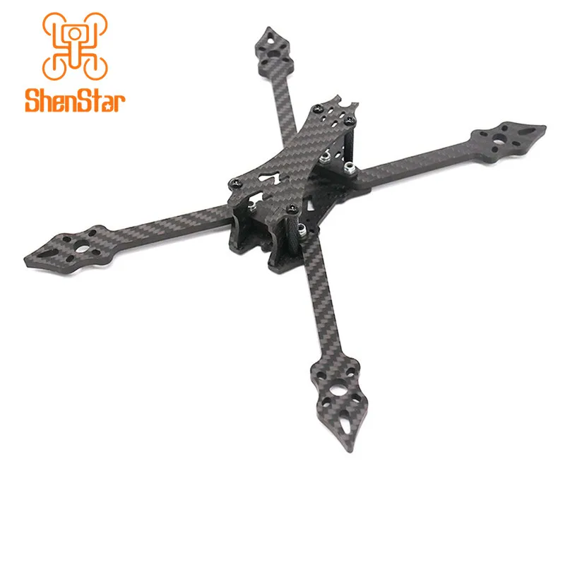 

ShenStar 5inch 220mm Carbon Fiber Frame Kit with 5mm Thickness Arm 4 Axle Frame for RC FPV Racing Quadcopter Plane Accessories