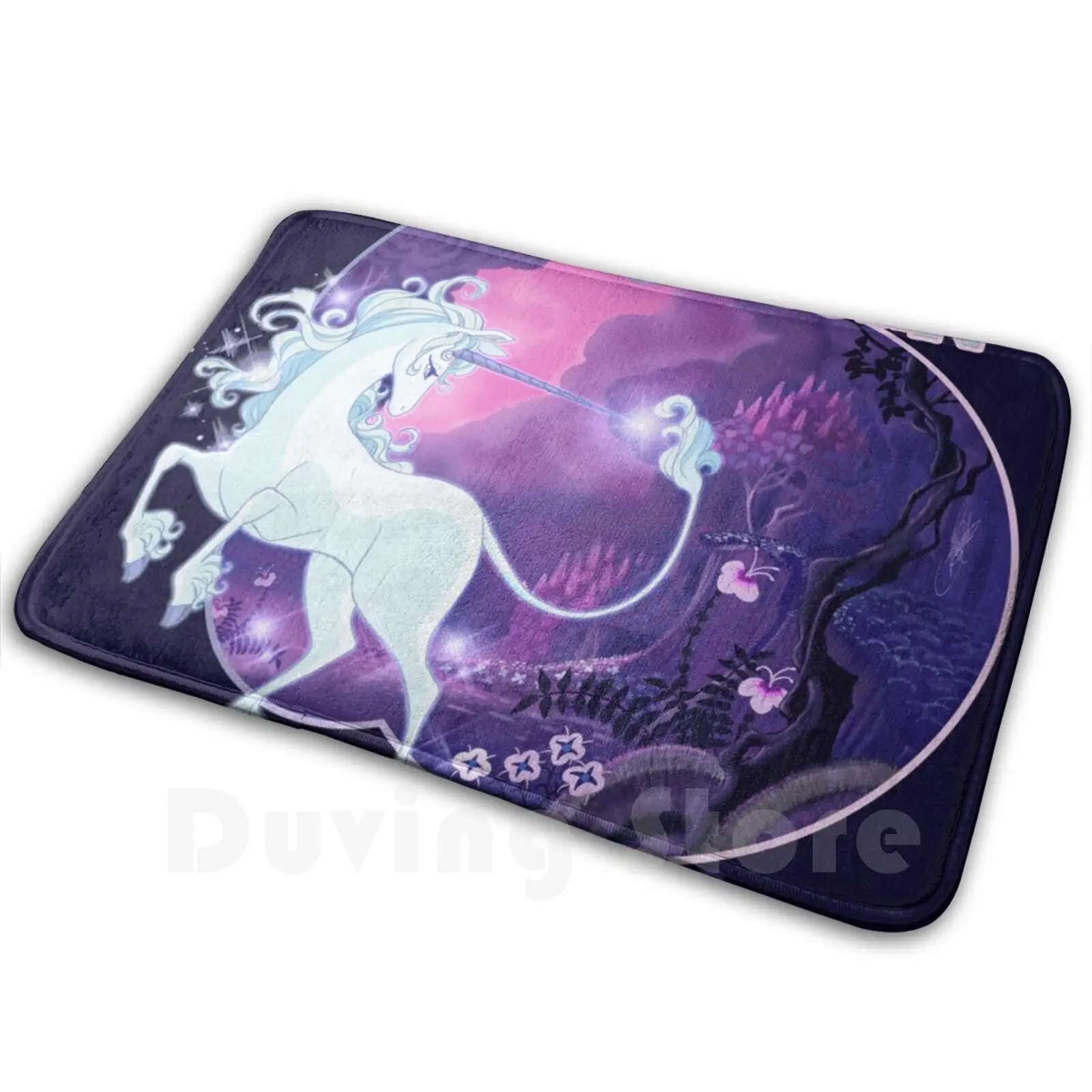 I'm Alive-Lilac Soft Non-Slip Mat Rug Carpet Cushion The Last Unicorn Unicorn Das Letzte Einhorn Fantasy