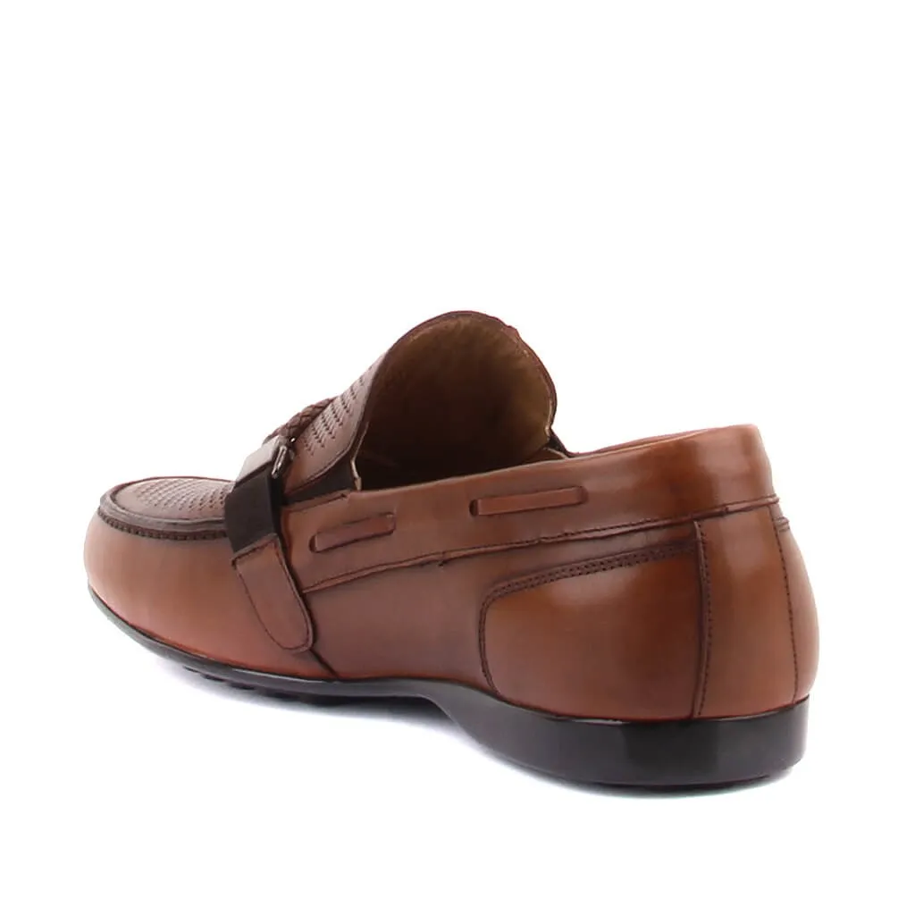 Fosco-Tan Kulit Pria Klasik Sepatu