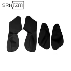 4PCS Microfibre Leather Interior Door Panel Armrest Cover For Peugeot 206 Citroen C2