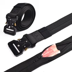 New Travel Cash Anti Theft Belt Waist Bag 130CM Tactical Men Waist Packs Women Hidden Wallet Waist Strap Nylon Zipper Purse Belt