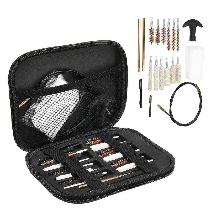 20pcs/set Gun Rifle Pistol Cleaning Set Universal Gun Brush Tool for Pistol Hunting Shotgun Firearm Cleaner Hunting Accessories