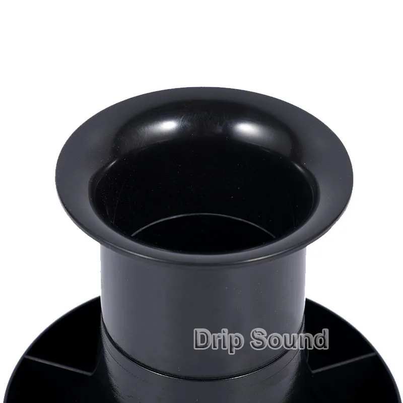 1 шт., порт динамика, трубка, бас-сабвуфер, стерео аудио, рефлекторная трубка, вентиляционное отверстие для громкоговорителя 116x108 мм # Черный