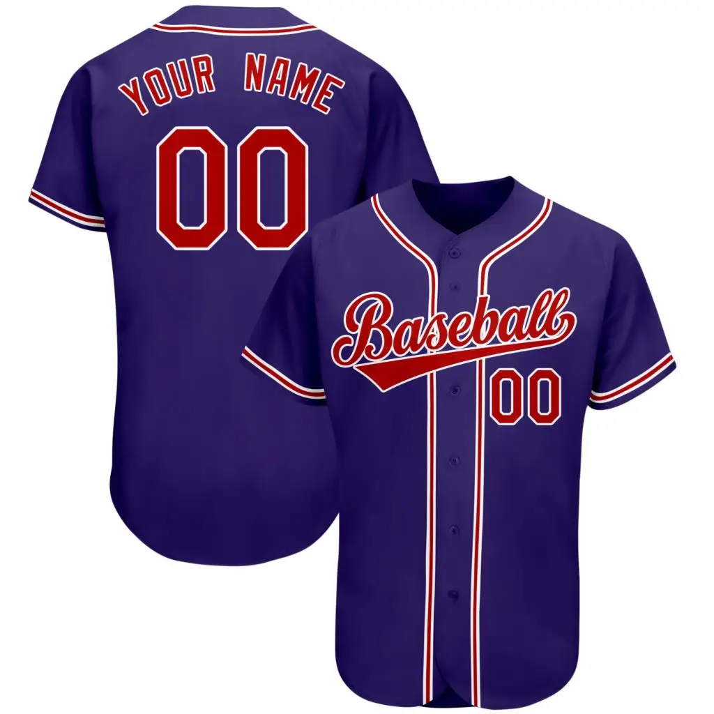 Chea Custom Purple Baseball Jersey Wholesale Print Fashion Jerseys Stitched College Students‘ Sport Shirts Indoor&Outdoor