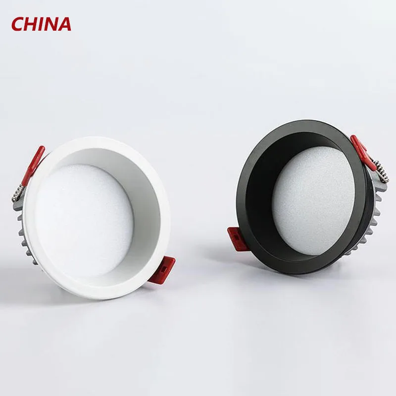 Led down Light Embedded Home Decoration, No main Light Lighting, Narrow Side Down Light, Anti-Glare, Soft Light, Tri-Color Light