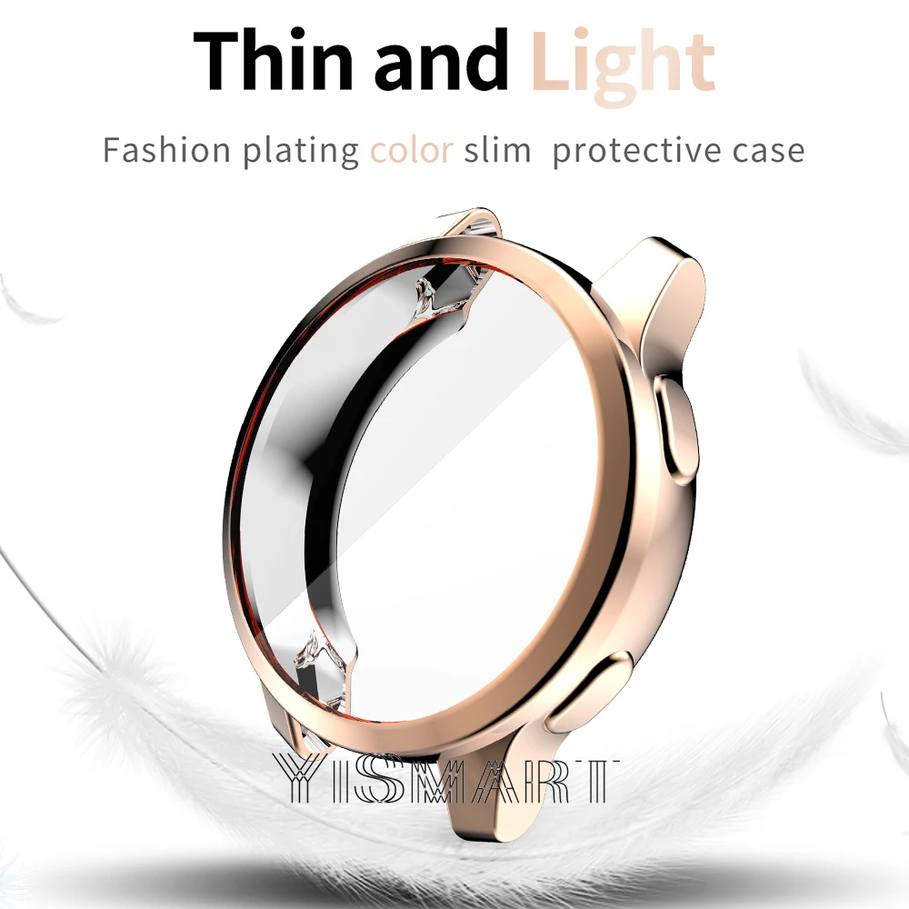 Capa protetora para vivoactive 2 2s, proteção de tela cheia e macia para relógio garmin vivoactive 4