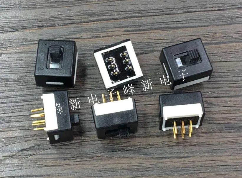 2-Speed 6-Pin Stofdicht Tuimelschakelaar 5A Kleine Micro Schuifschakelaar Voeding