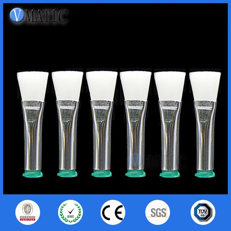 

Free Shipping 10Pcs 18G Flat 11mm Width Glue Dispensing Needle Brush Tips