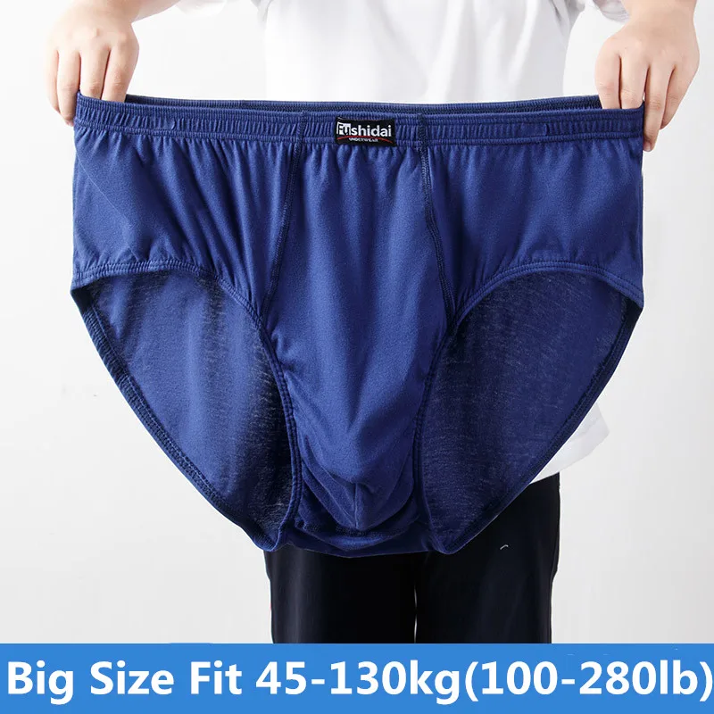 Cuecas de algodão respirável para homens, cuecas grandes, calcinhas e cuecas, tamanho grande XL 2XL 3XL 4XL 5XL 6XL 7XL 8XL, 4 unidades