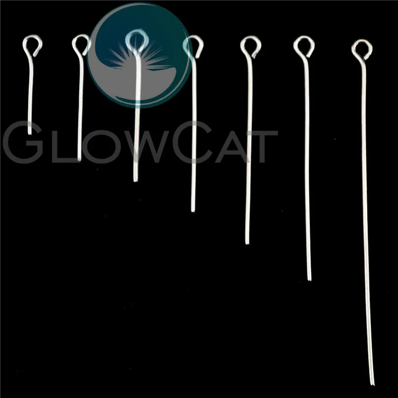 100Pcs/lot 15/18/25/30/35/48mm 9 Word Needle Beaded Material Eye Hole DIY Jewelry Earring Findings Making Accessories Bulk