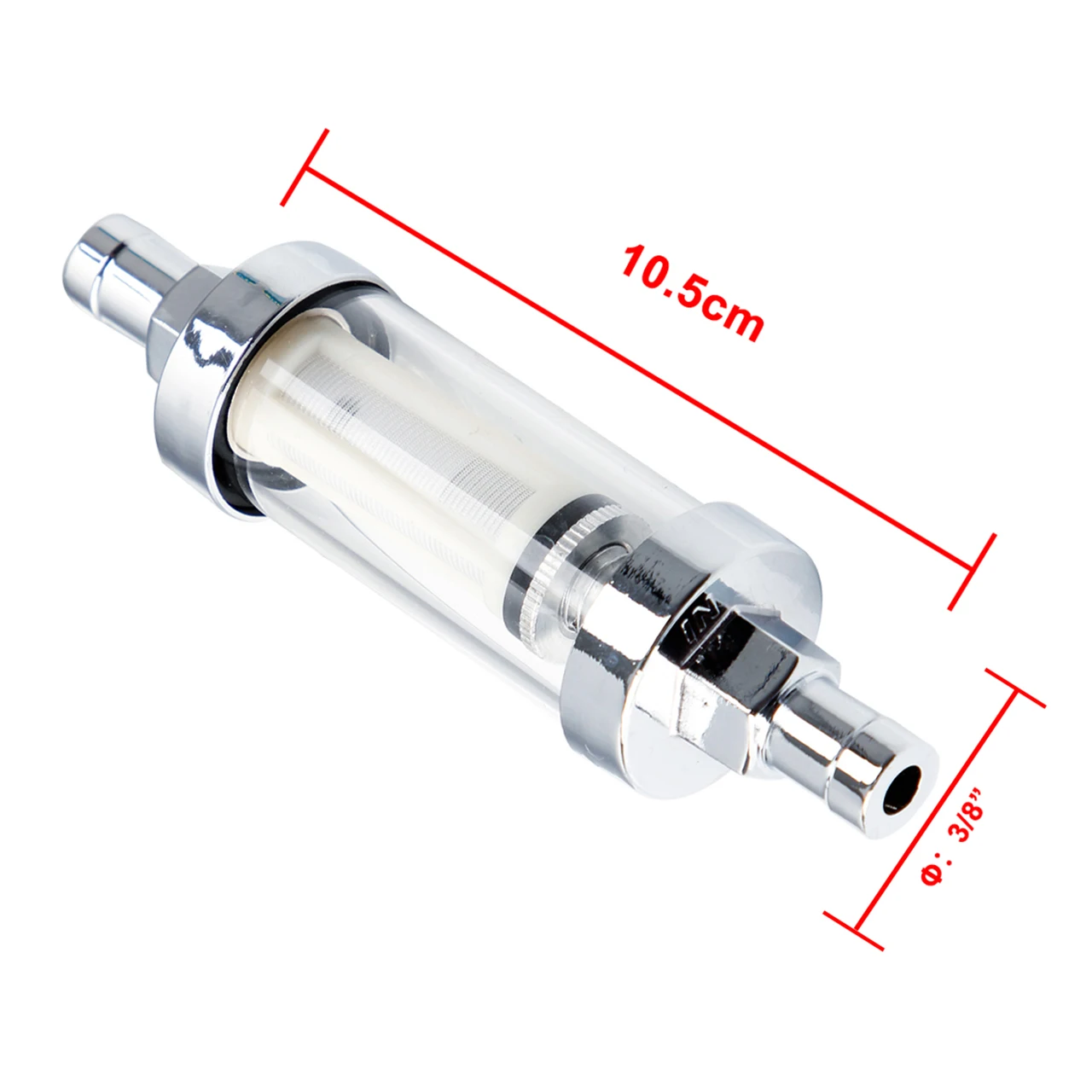 Universal Gas Diesel Fuel Filter ​Clear View Car Petrol Diesel Inline 3/8