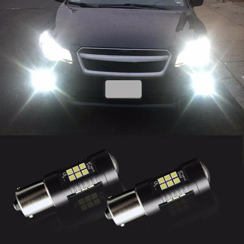 LEDカーライト,12V,24V,2ピース,P21W,1156,15s,Canbus,車用,30smd