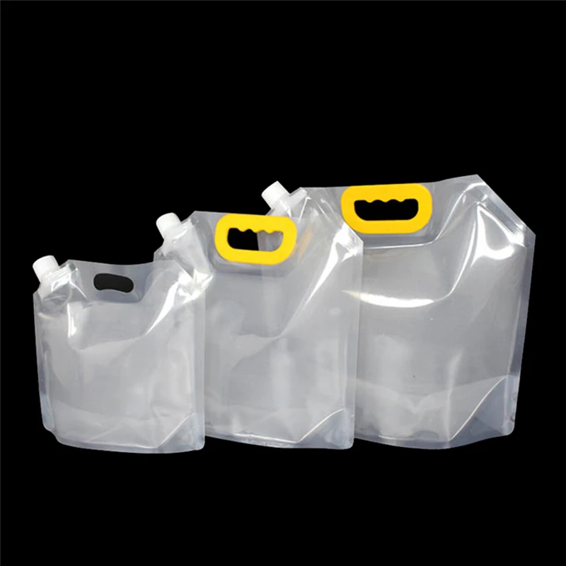 1.5/2.5/5L Stand-up Plastic Drink Packaging Bag Spout Pouch for Beer Beverage Liquid Juice Milk Coffee DIY Packaging Bag  Y