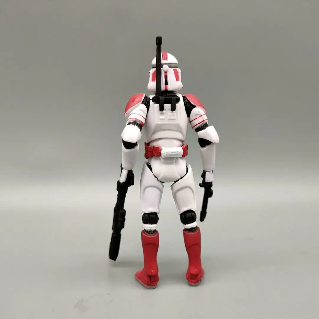 Lot of 5 Star Wars Republic ShockClone Trooper Red White Clone Trooper 3.75" Loose Action Figure view 6