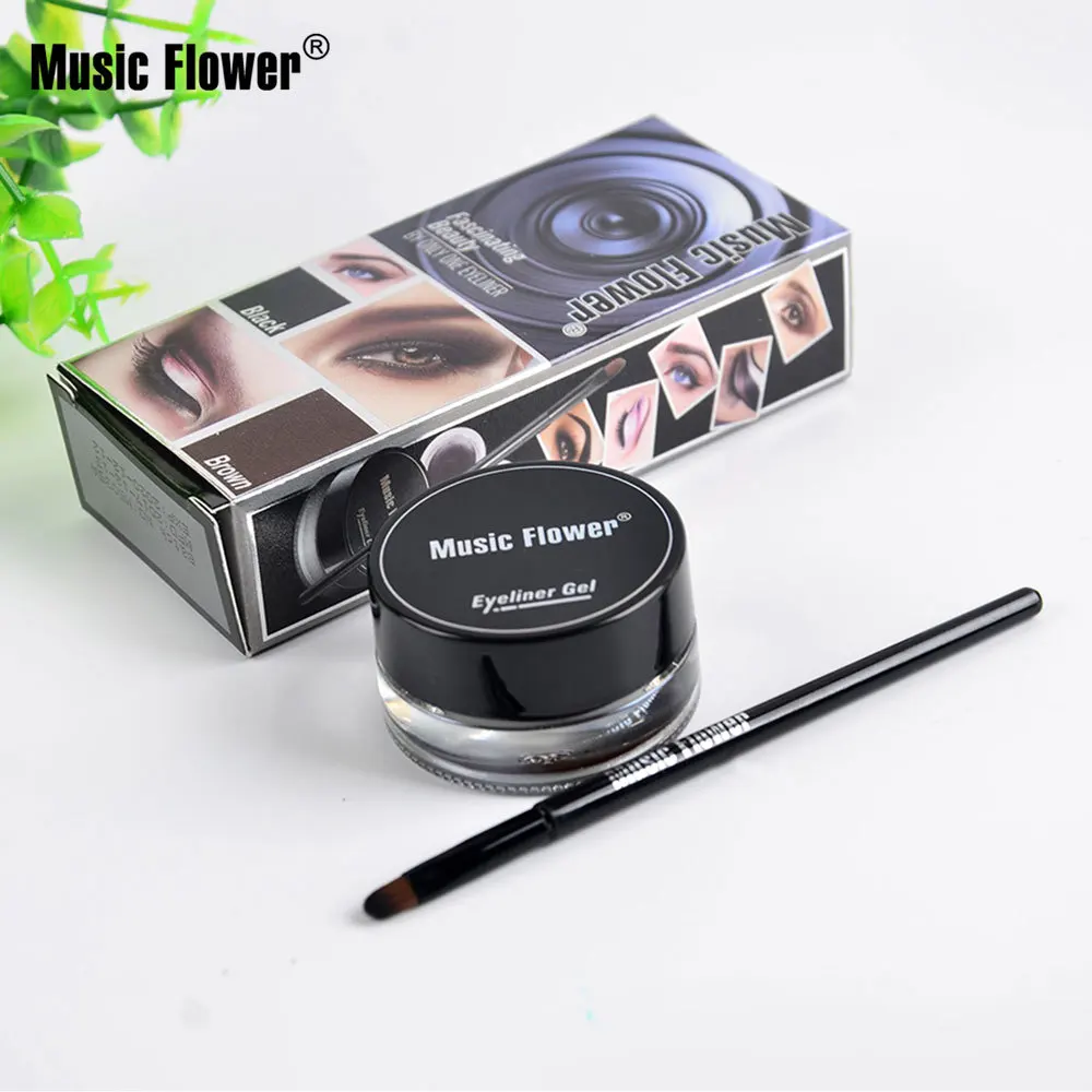 Music flowe Eyeliner colore duraturo impermeabile e resistente al sudore non sbavato cosmetici M5035