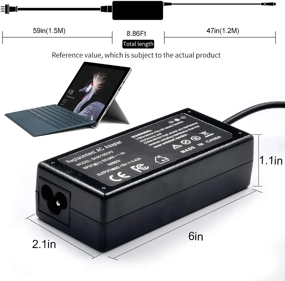 65W 19V 3.42A AC Power Adapter Charger for Chromebook 11 13 14 15 R11 CB3-131-C3SZ C720-2103 CB5-571-C1DZ CB3-111-C670 CB5-132T