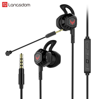 Langsdom G200X in-ear mobile phone headset with long wheat listening songs eat chicken game earphones