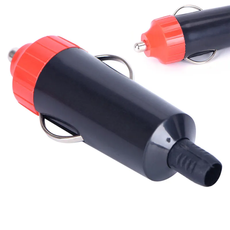 Heißer Verkauf 12V Männlichen Auto Zigarette Leichter Buchse Stecker + Sicherung Konverter Stecker Motorrad Buchse Power Ladegerät Adapter – Detail 2