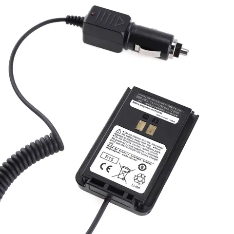 YAESU Ft4X Ft4Xr FT-4X FT-4XR SBR-28 라디오 워키 토키 액세서리 용 12/24V 차량용 충전기 배터리 제거기 어댑터