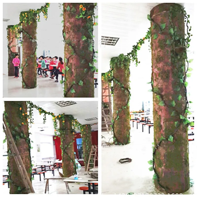 

Simulation Bark Pipe Decoration Water Pipe Column Shelter Wall Indoor Balcony Decoration Natural Plant Fake Tree Artificial Tree