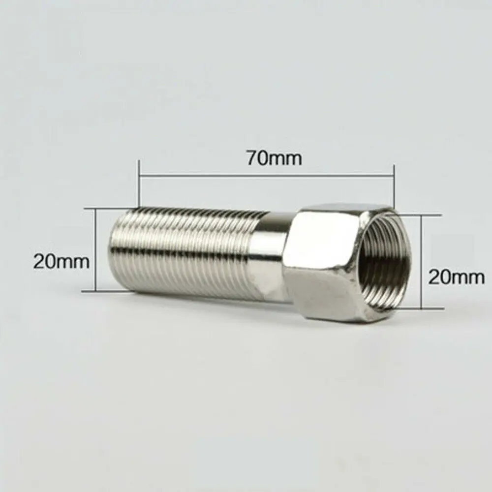1/2" BSP Male x Female Nipple 201 Stainless Steel Pipe Fitting Connector Joint