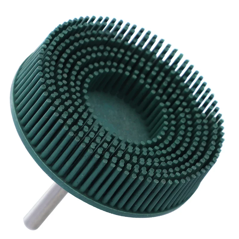 Polishing Wheels Grit 50 80 120 Radial Bristle Disc 2 inch 3 inch Emery Rubber Abrasive Brush 1/4\