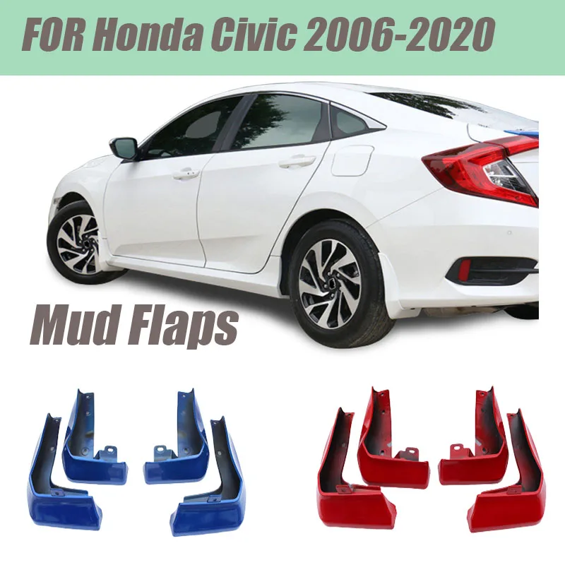 

Брызговики передние и задние для Honda Civic 2016-2020