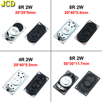 JCD 1PCS Notebook Speaker Horn 2W 8R 4R 4020 Loud speaker 4 8 ohms 2 Watt 4/8R 2W 20*35*5MM 20*40*5.4MM 20*40*5.5MM 50*30*11.7MM