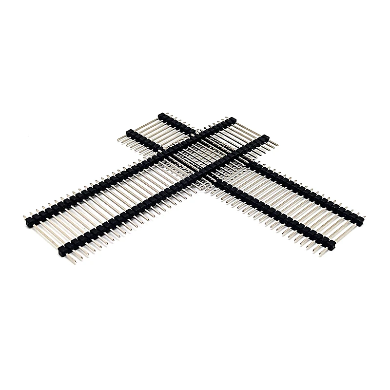 5PCS 40 Pin 1x40 2-Way Single Row Male 2.54 Breakable Pin Header Connector Strip for Arduino