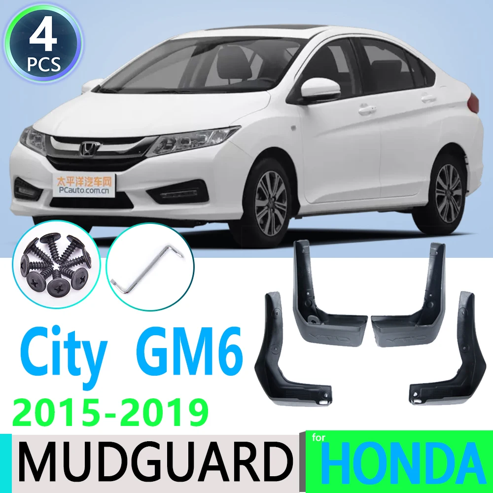 Dla Honda City GM6 2015 2016 2017 2018 2019 błotnik błotnik błotniki osłona Splash klapa akcesoria samochodowe
