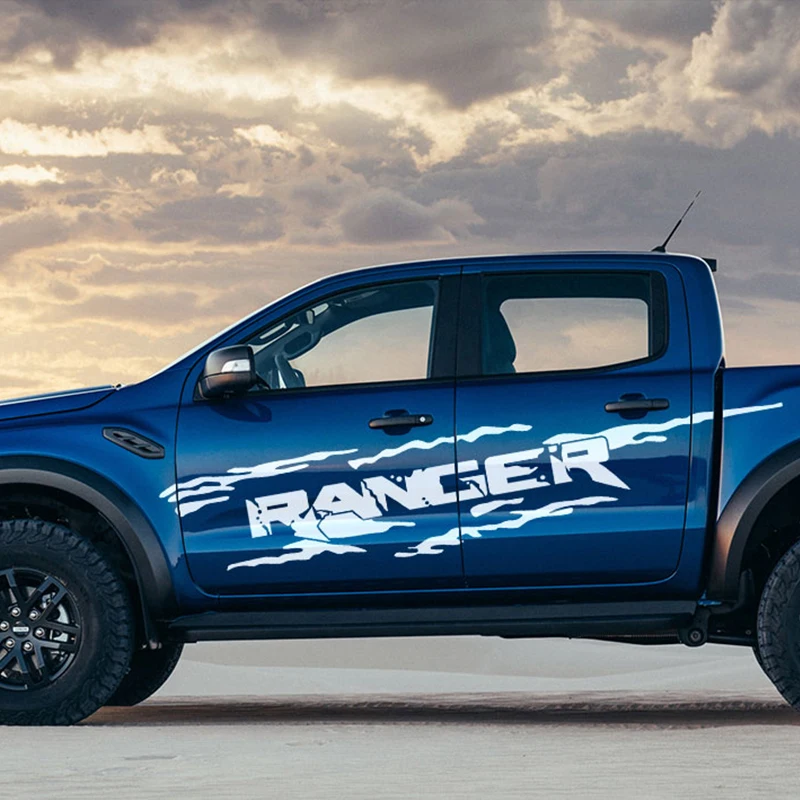 

2 шт., автомобильные виниловые наклейки для Ford Ranger Raptor