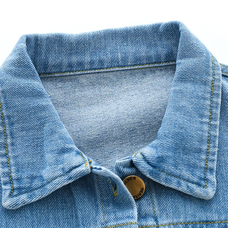 Kids Boys Denim Jackets Single-breasted Casual Baby Cardigan Tops Children Cowboy Outerwear Coats Spring Autumn Children Clothes