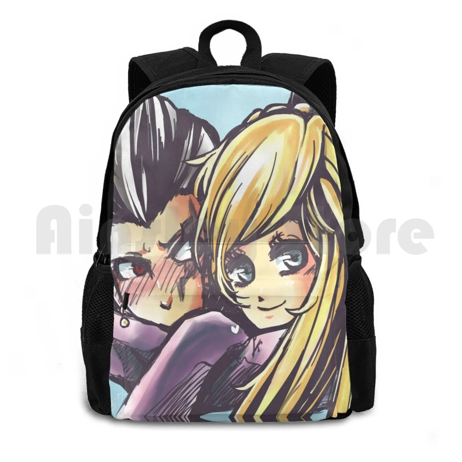 

Sondam Outdoor Hiking Backpack Waterproof Camping Travel Danganronpa Sondam Tanaka Tanaka Sonia Nevermind Dangan Ronpa Anime
