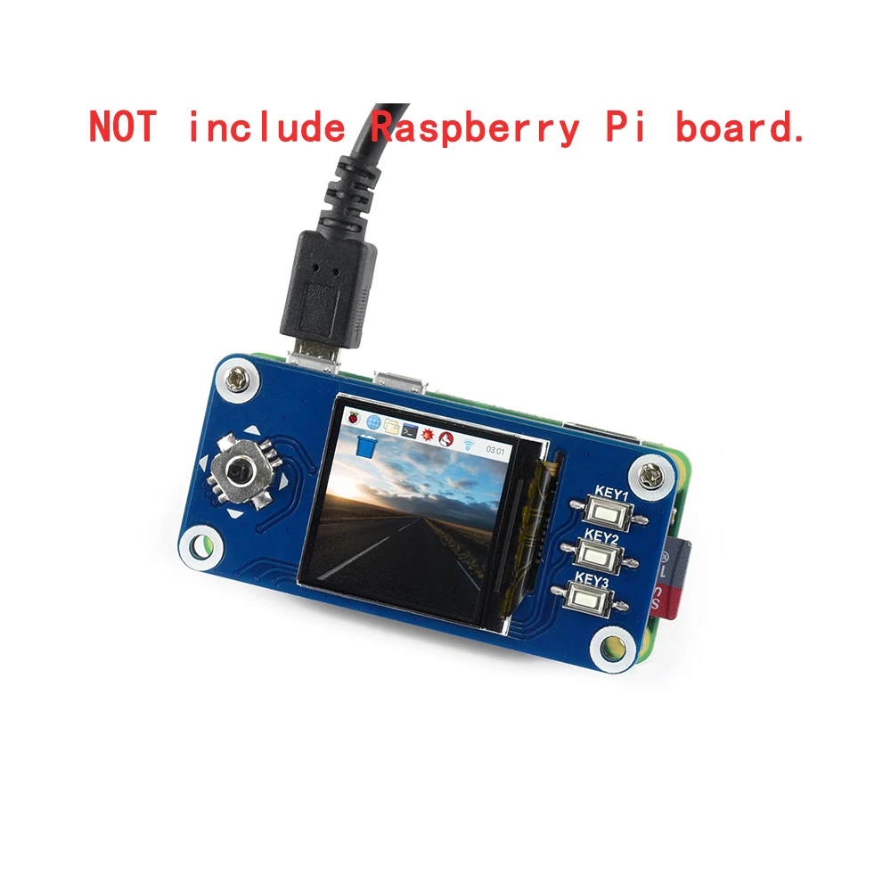 1.3inch 240X240 SPI LCD Display Screen Monitor Module HAT Kit for RPI Raspberry Pi 0 Zero 2 W 2W Expansion 3B Plus 3 4 Model B