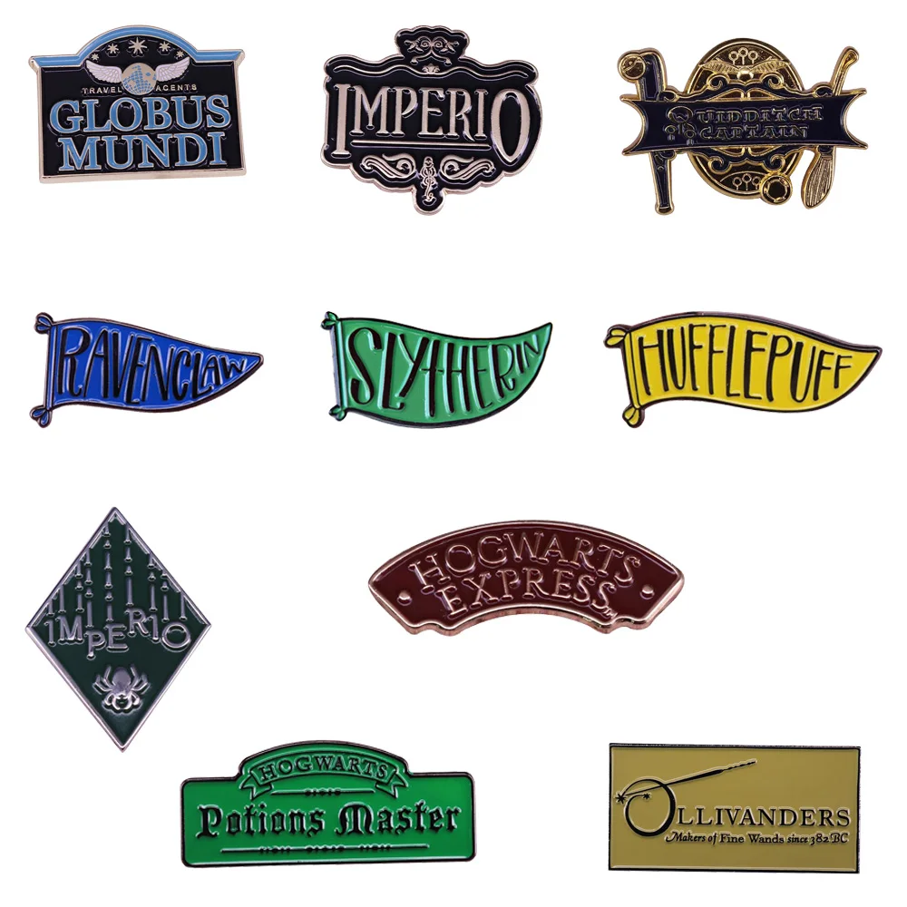 Broche de hechizos mágicos, pin para fanáticos de la película de brujería, joyería, regalo de libro para amantes de hechizos