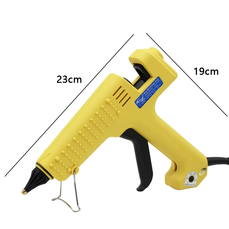 200W Hot Melt Glue Gun Wide Flat Nozzle 20mm 30mm 40mm Hot Glue Gun for 11mm Glue Stick Professional Industrial Repair Gun