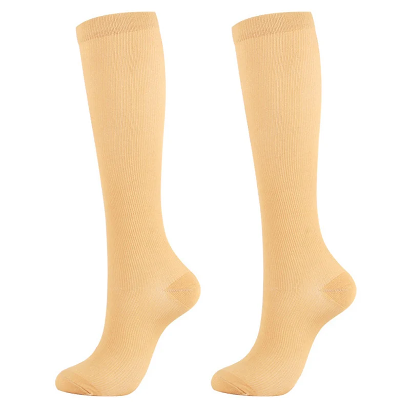 Compression Stockings Are Suitable Varicose Veins, Diabetes, Relieve Leg Pain, Slimming Compression Stockings, Solid Color Socks