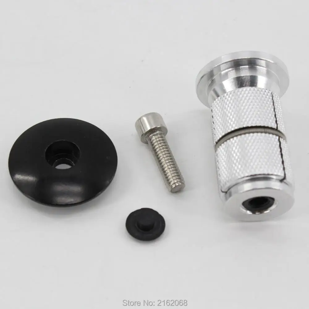 New bike headsets locking device Aluminum alloy swell expand dilate nut bicycle top cap with plastic waterproof plug new
