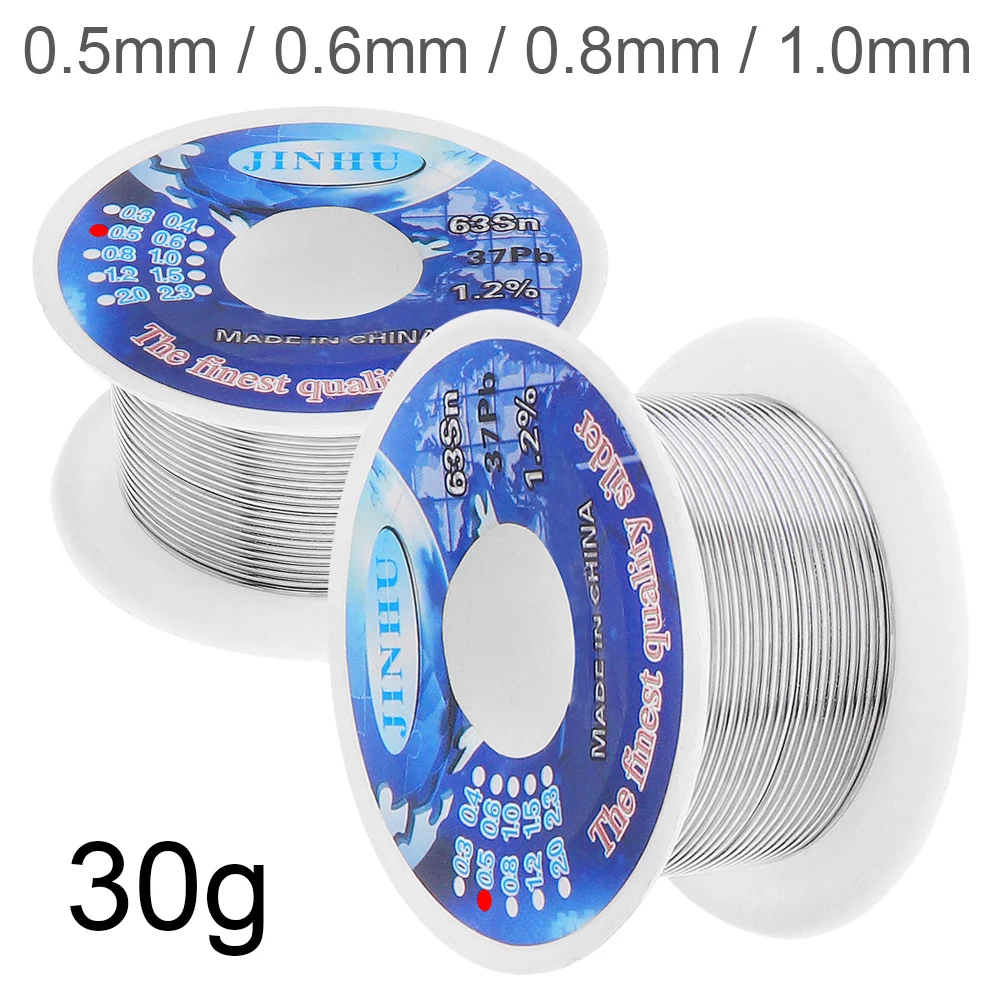 Welding Wires 0.5/0.6/0.8/1/1.2mm 63/37 FLUX 1.2% Tin Lead Tin Wire Melt Rosin Core Solder Soldering Wire Roll