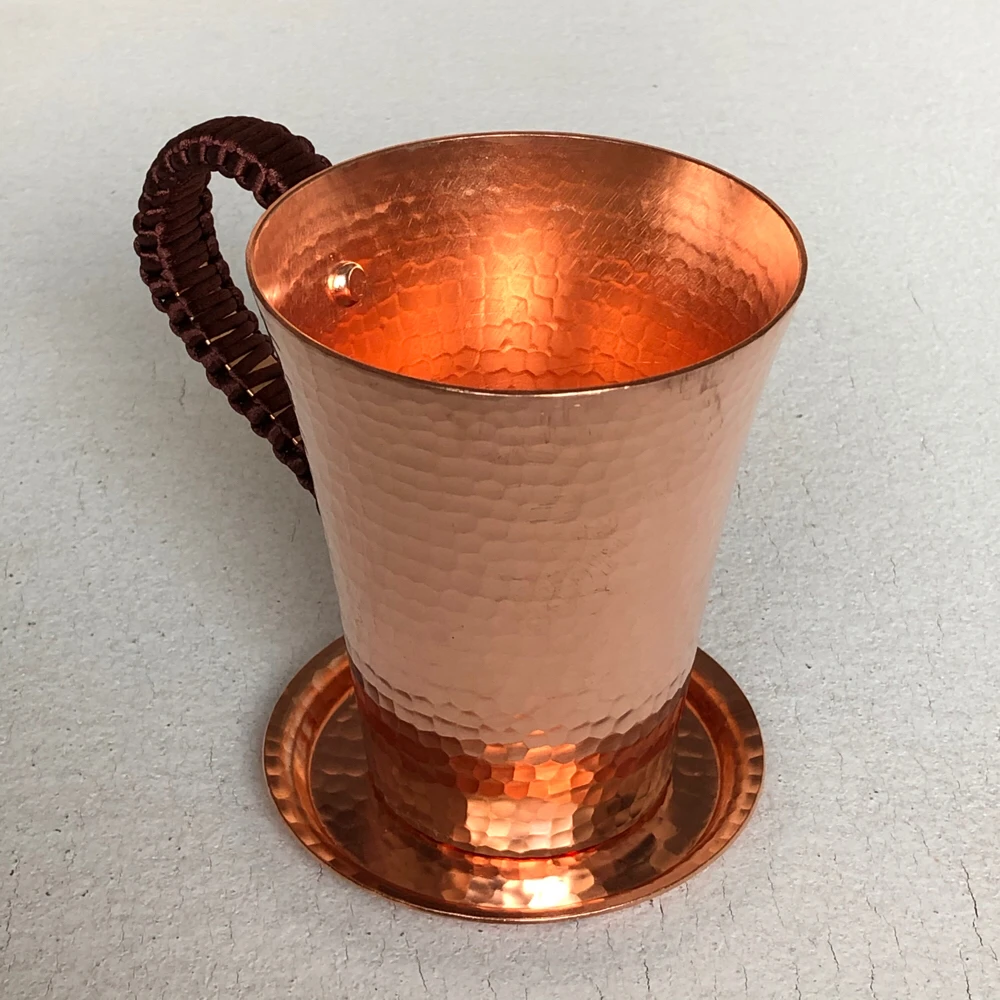 Handmade Pure Copper Mug with Handle, Moscow Mule Wine Cup, Drinkware, Water, Tea, Wine, Beer, Coffee, Copper Dishes