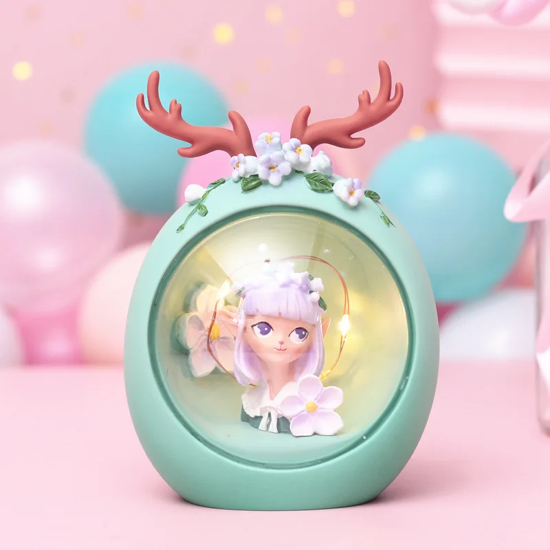 

Ins Wind Creative Girl's Heart Gift Hualu Girl's Night Light Bedside Decoration Toy Star Light Birthday Gift Couple Gift