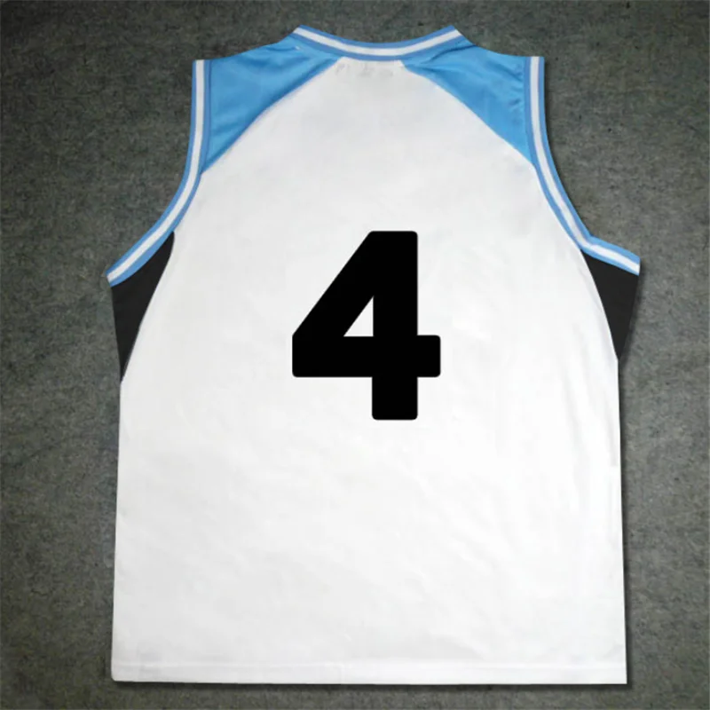 3D Anime Kuroko no Basket Basuke Cosplay Rakuzan School Uniform Akashi Seijuro Basketball Jersey Sportswear T-shirt Costume Set